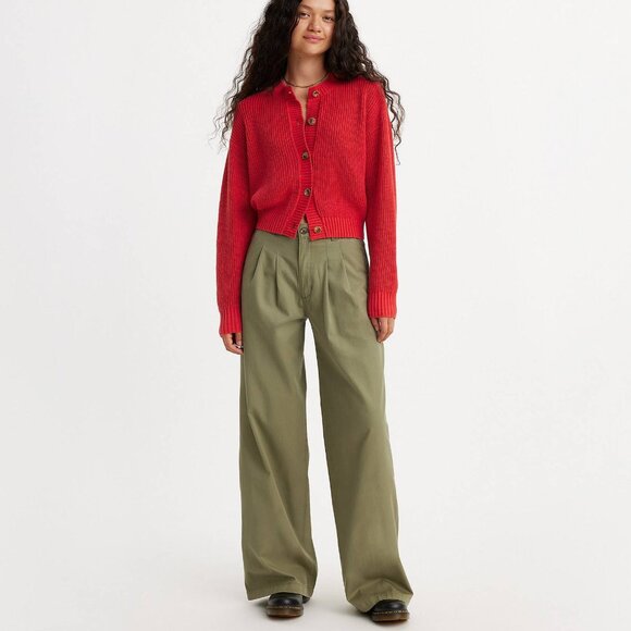 Levi's Premium Pleated Wide Leg Trousers 31 - Picture 1 of 14